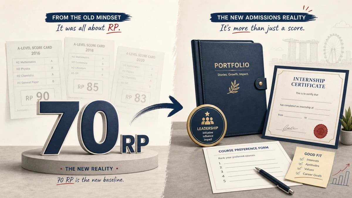 The 70 RP system compresses applicants into a narrow band — score alone no longer separates them
