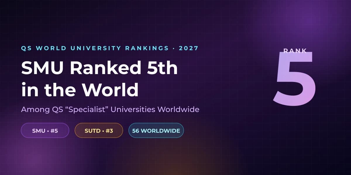 QS Specialist Universities Ranking 2027 — SMU ranked 5th globally, full list of 56 institutions