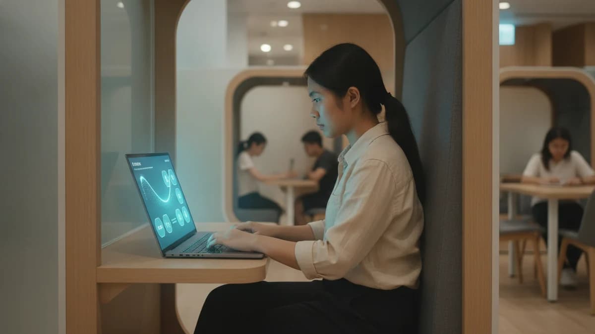 A Singapore polytechnic or university student completing an AI-competency module